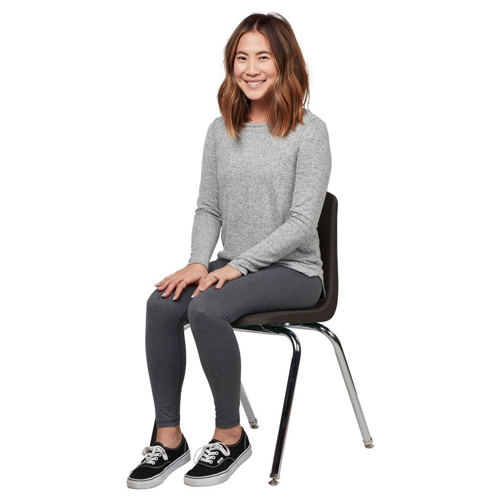 18" Black Stack Chair 5-Pack U6686