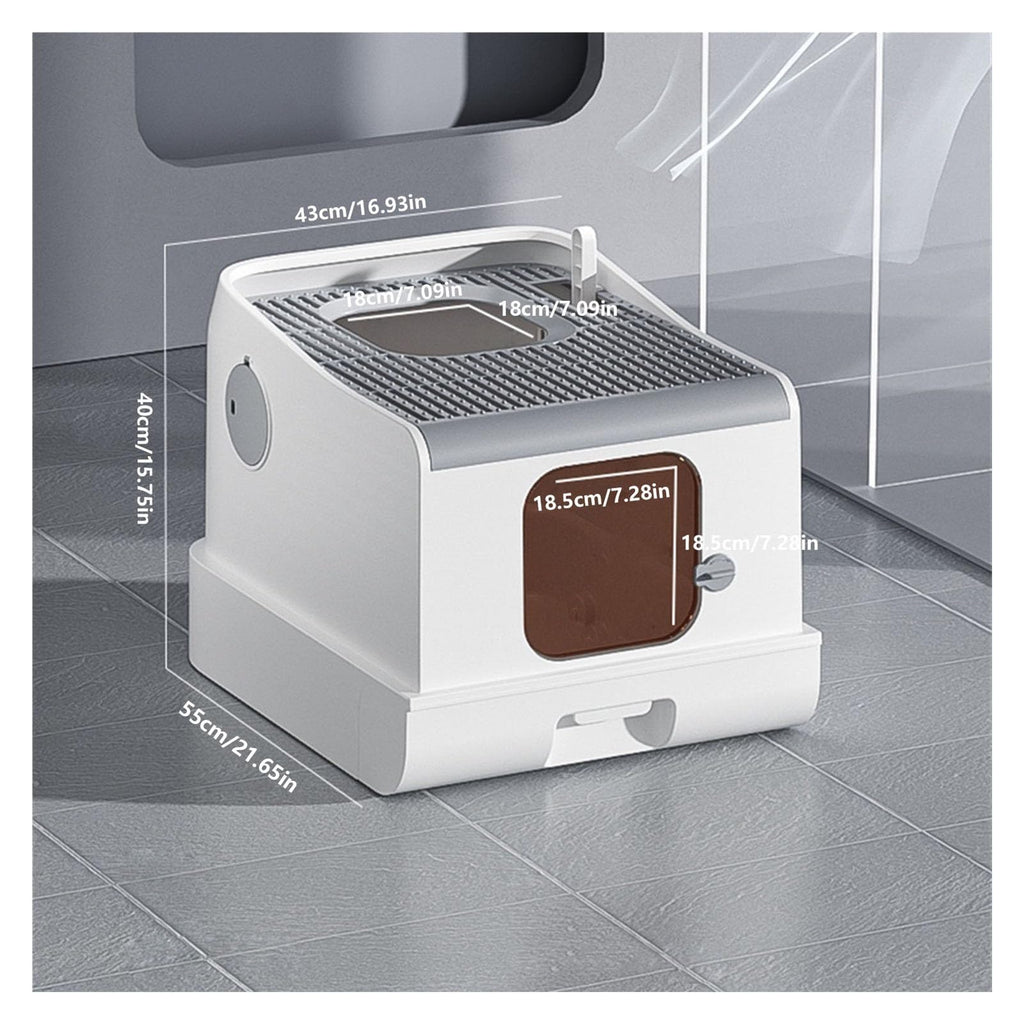 Extra Large Fully Enclosed Cat Litter Box with Lid D83944