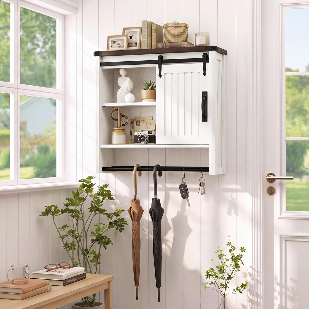 Bathroom Wall Cabinet with Sliding Door Y13486