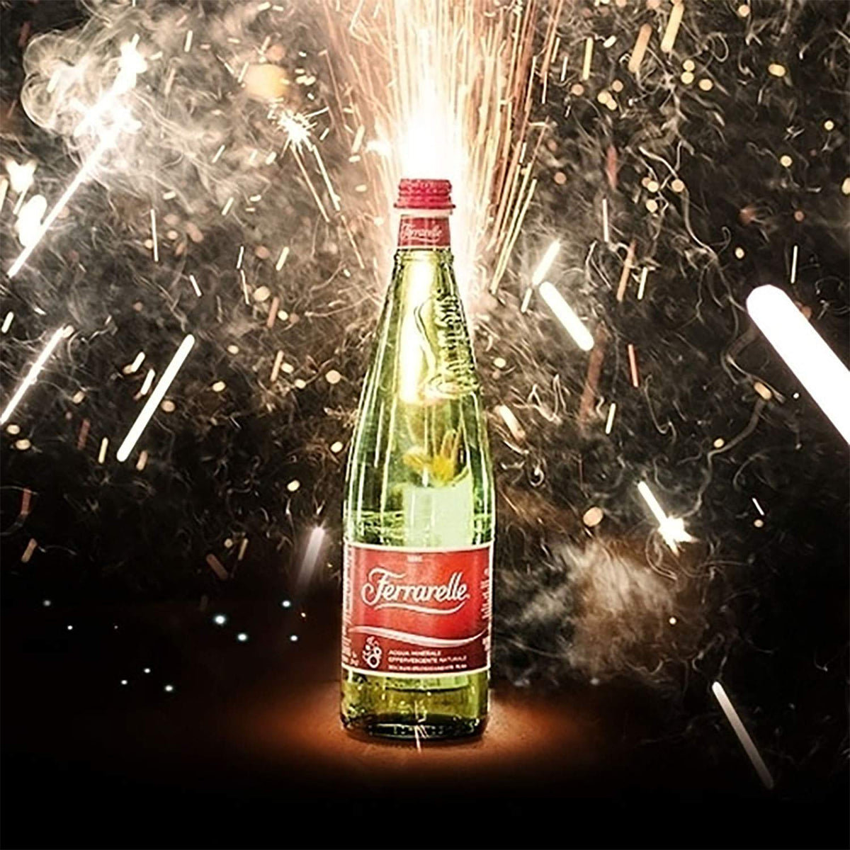 Sparkling Natural Mineral Water 750 mL 6 Glass Bottles B75435