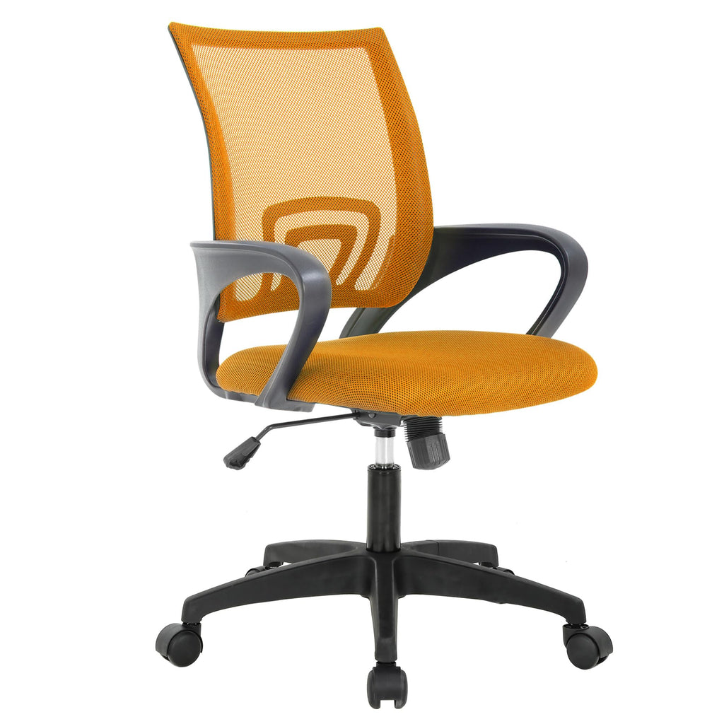 Orange Mesh Ergonomic Office Chair with Lumbar Support Q9179