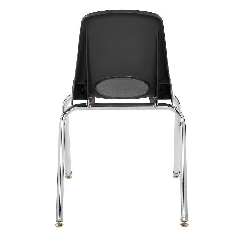 18" Black Stack Chair 5-Pack U6686