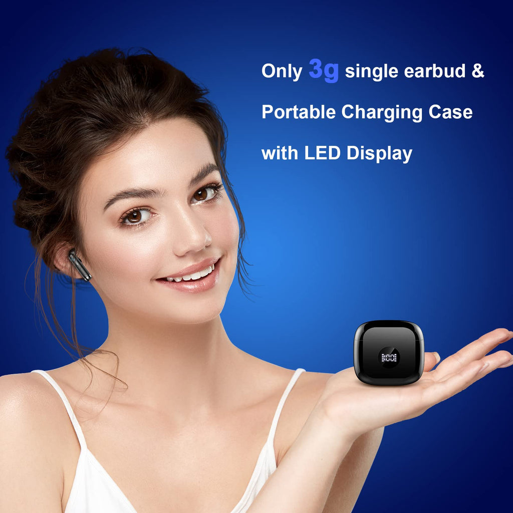 Black and Purple Wireless Earbuds D6345