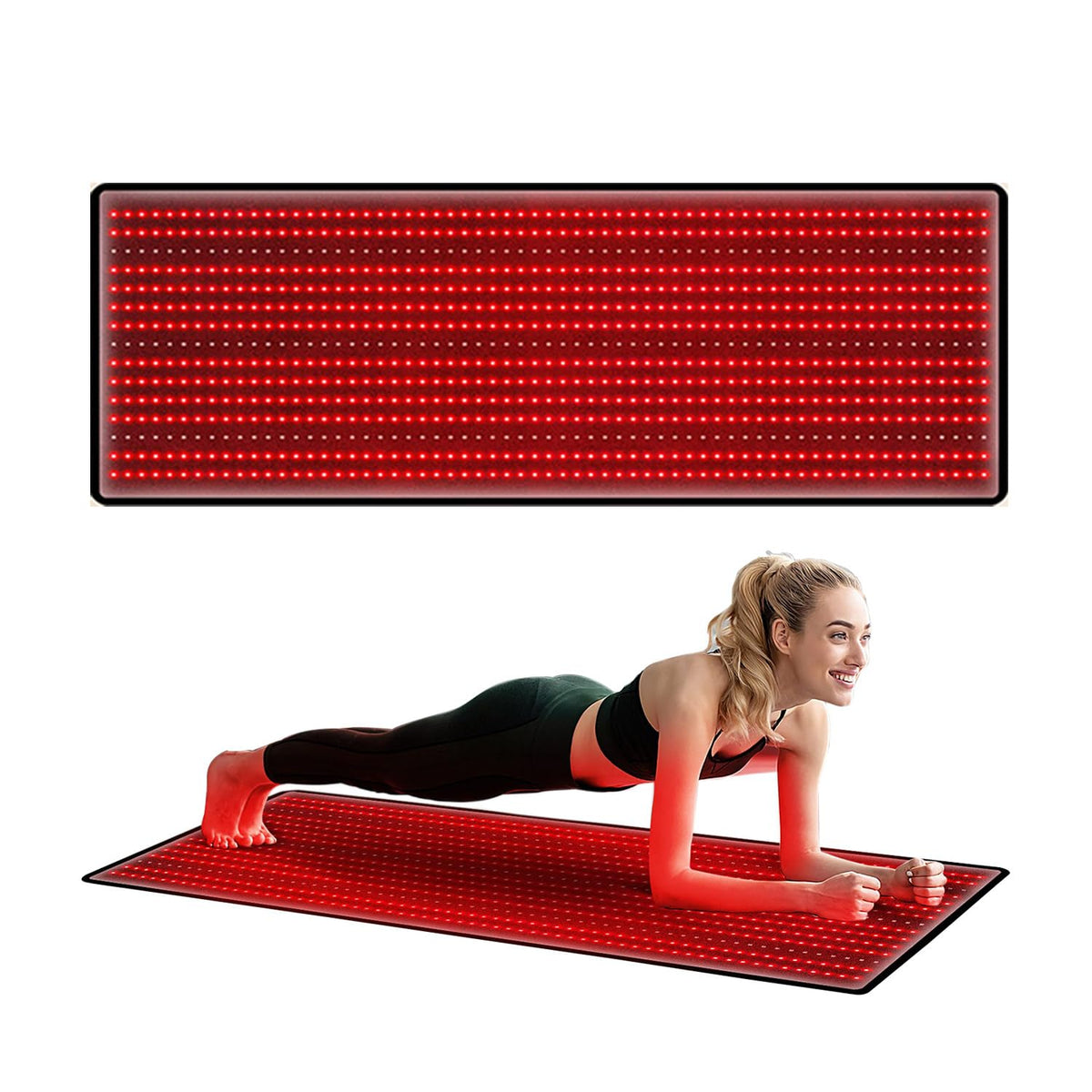 Red Light Therapy Mat 3840pcs LED 660nm 850nm 71''x 32'' O4321