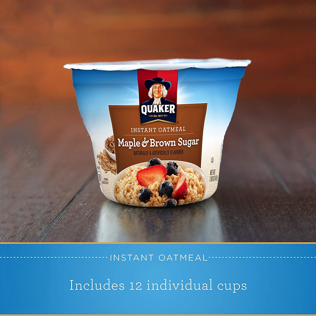 Instant Oatmeal Maple Brown Sugar 1.69oz Pack of 3 M471726