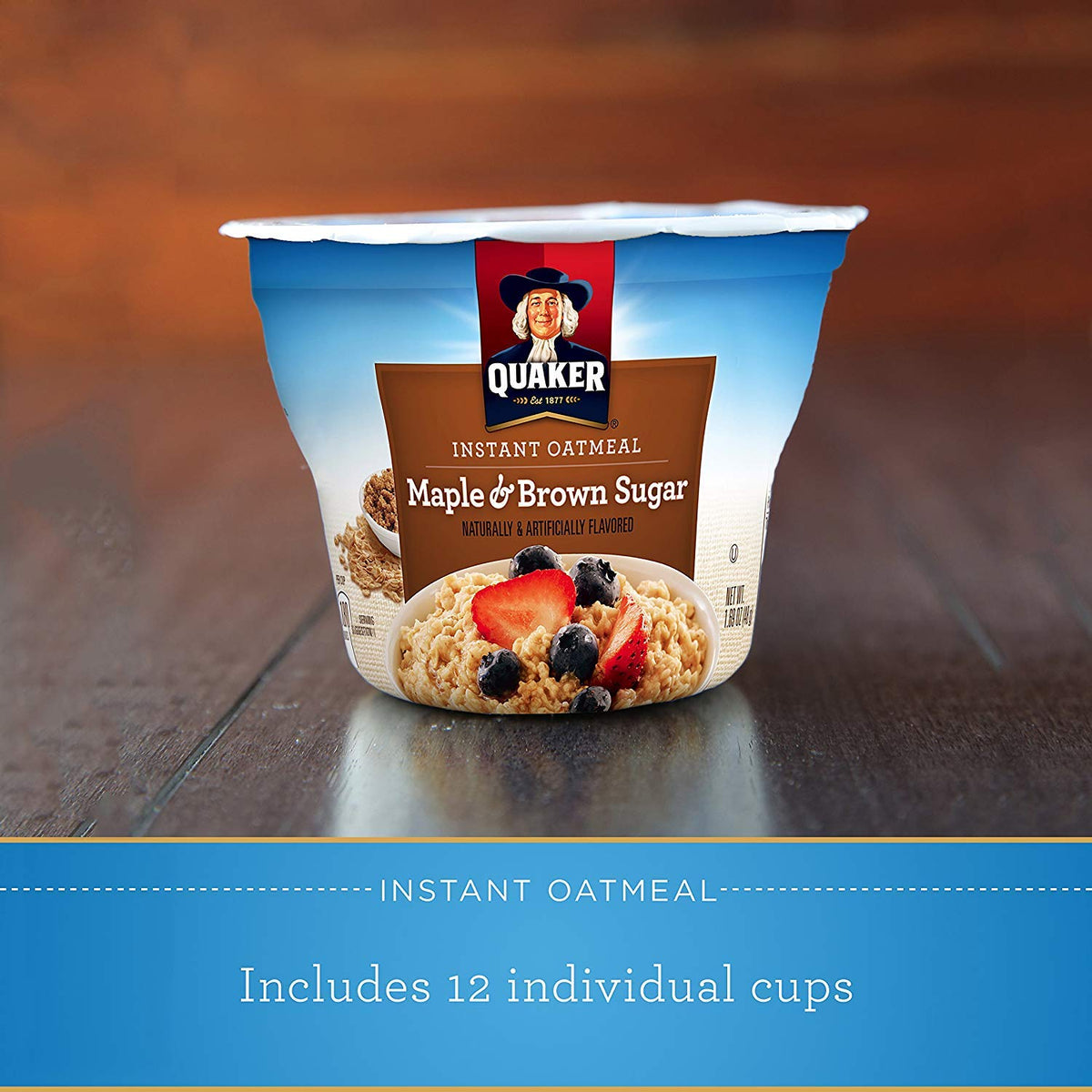 Instant Oatmeal Maple Brown Sugar 1.69oz Pack of 3 M471726
