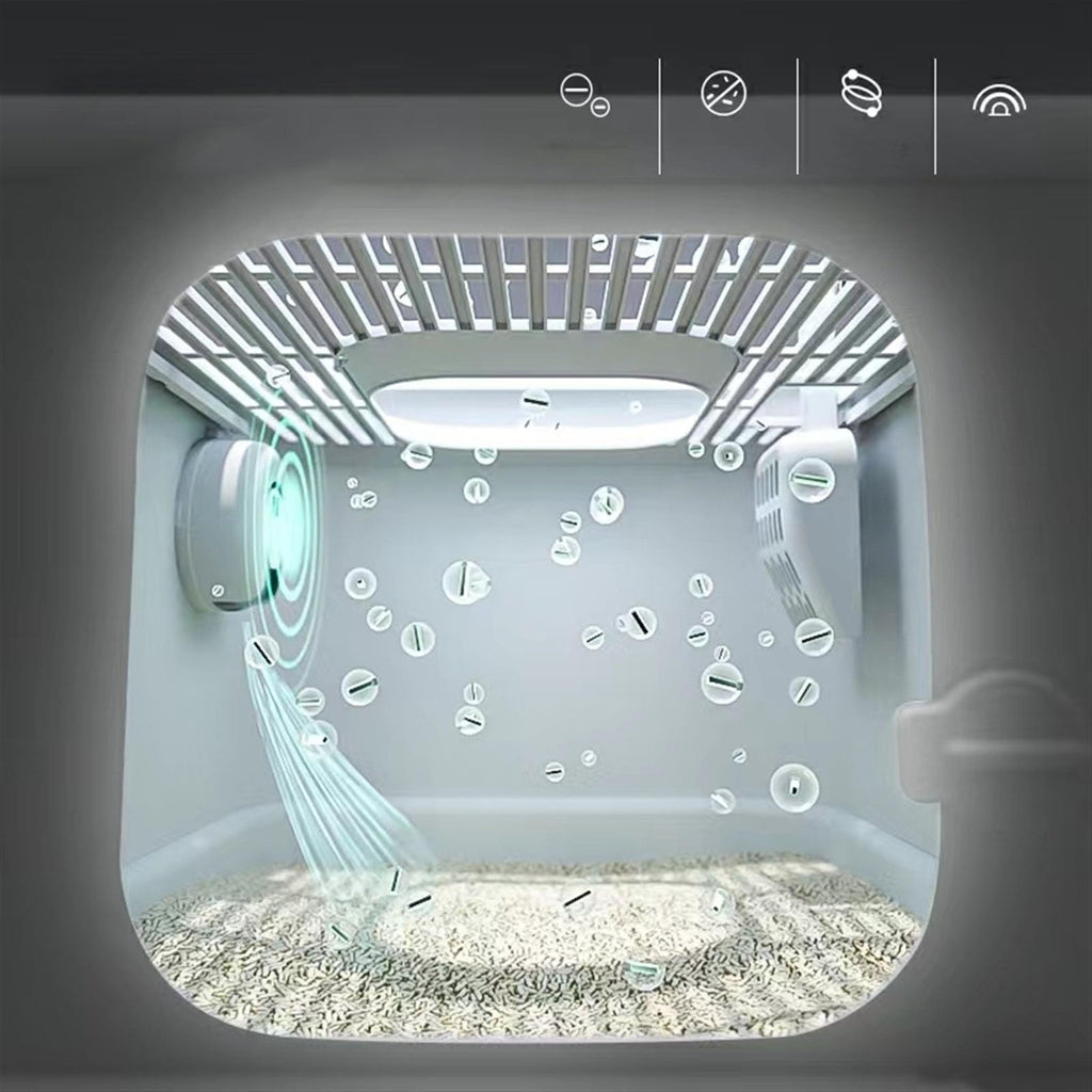 Extra Large Fully Enclosed Cat Litter Box with Lid D83944