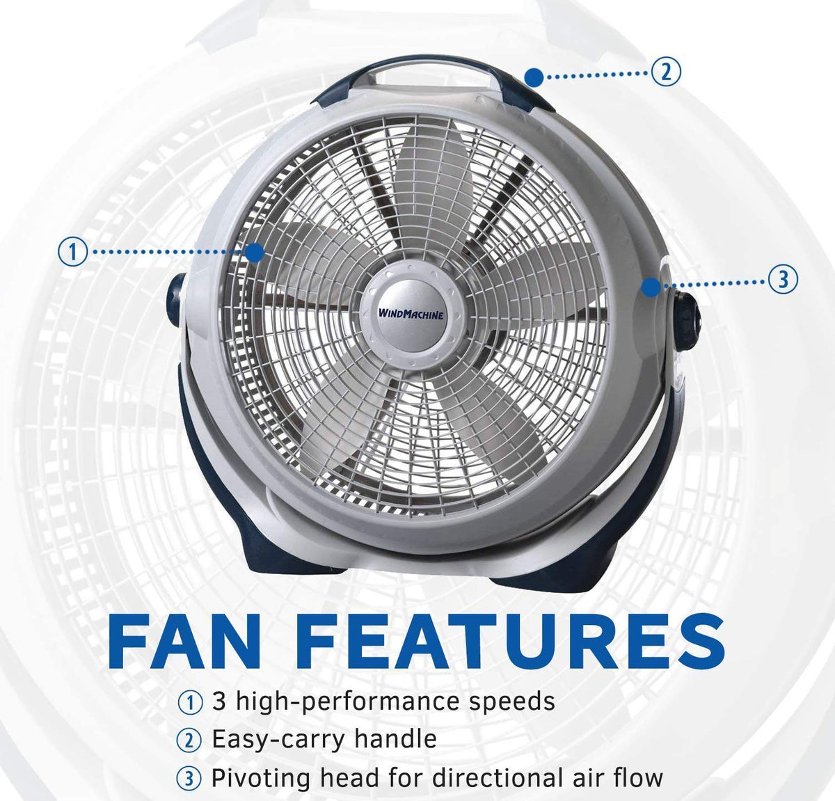 Black 20" Air Circulator Q813
