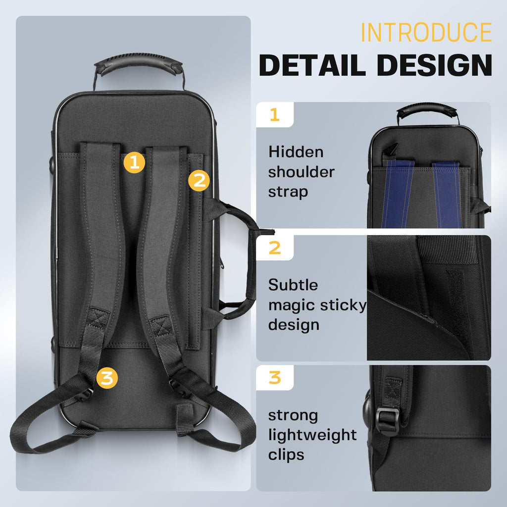 Trumpet Case with Backpack Straps H427