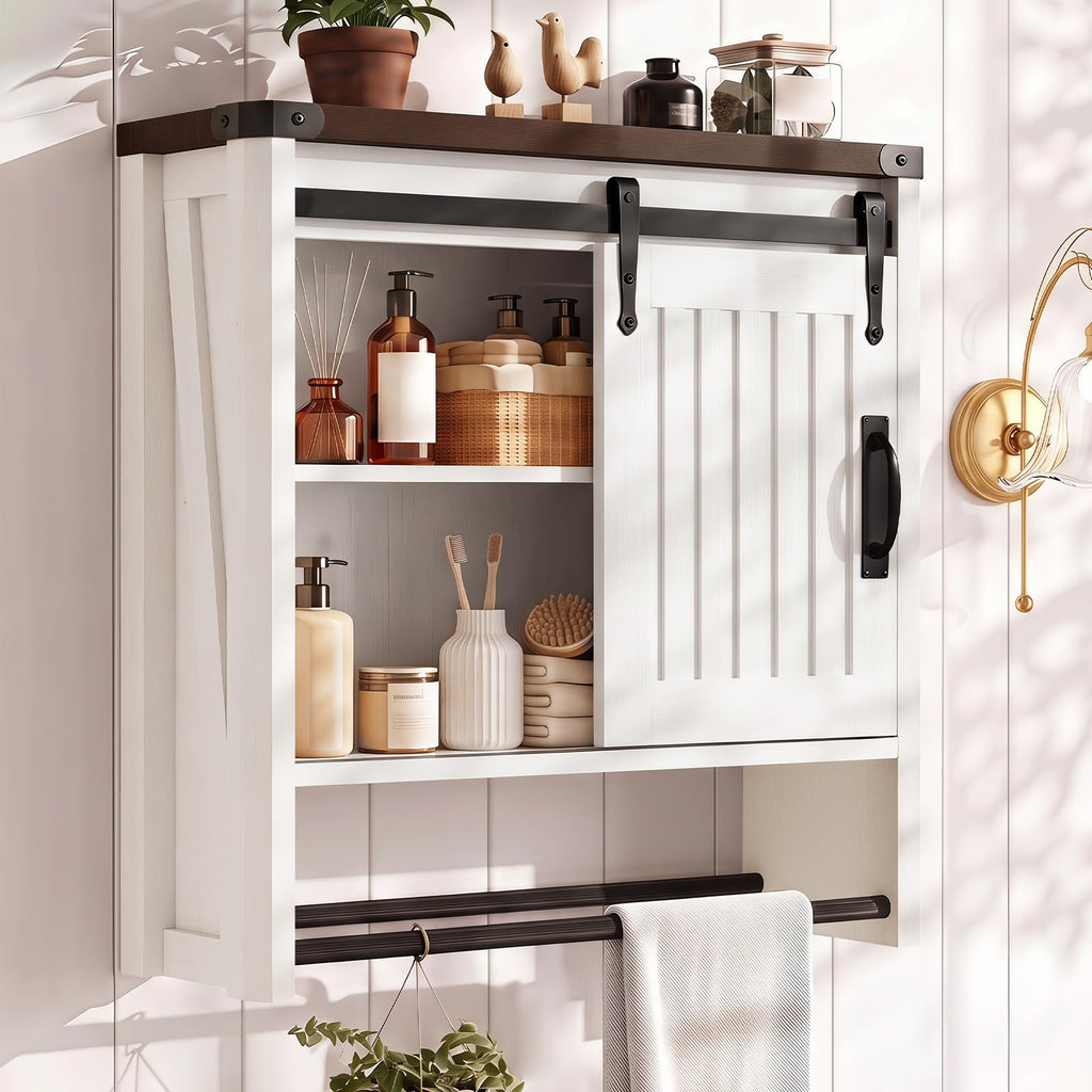 Bathroom Wall Cabinet with Sliding Door Y13486