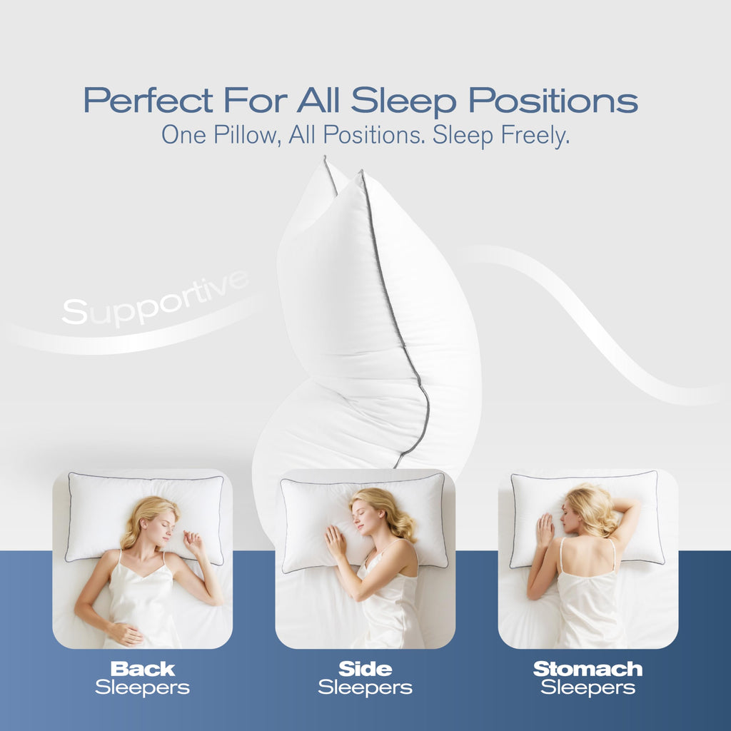 King Size Down Alternative Bed Pillows Set of 4 T8323