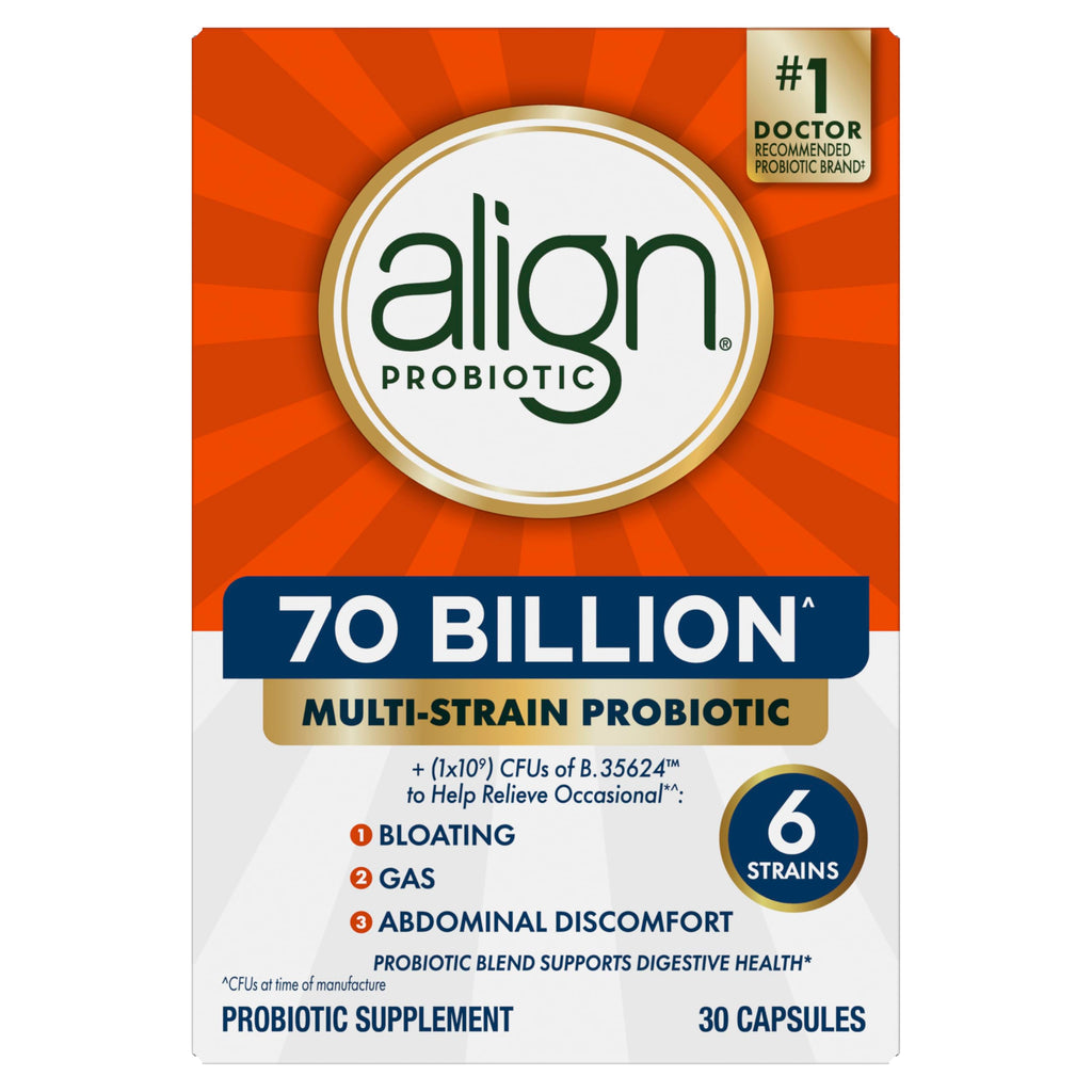 70 Billion CFU 6 Strain Blend Probiotic 30 Capsules U827623