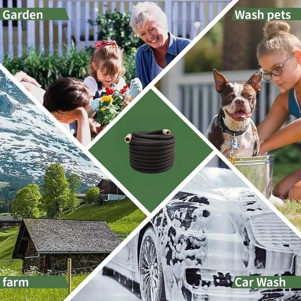 100ft x 3/4" Heavy Duty Hybrid Rubber Garden Hose D272197