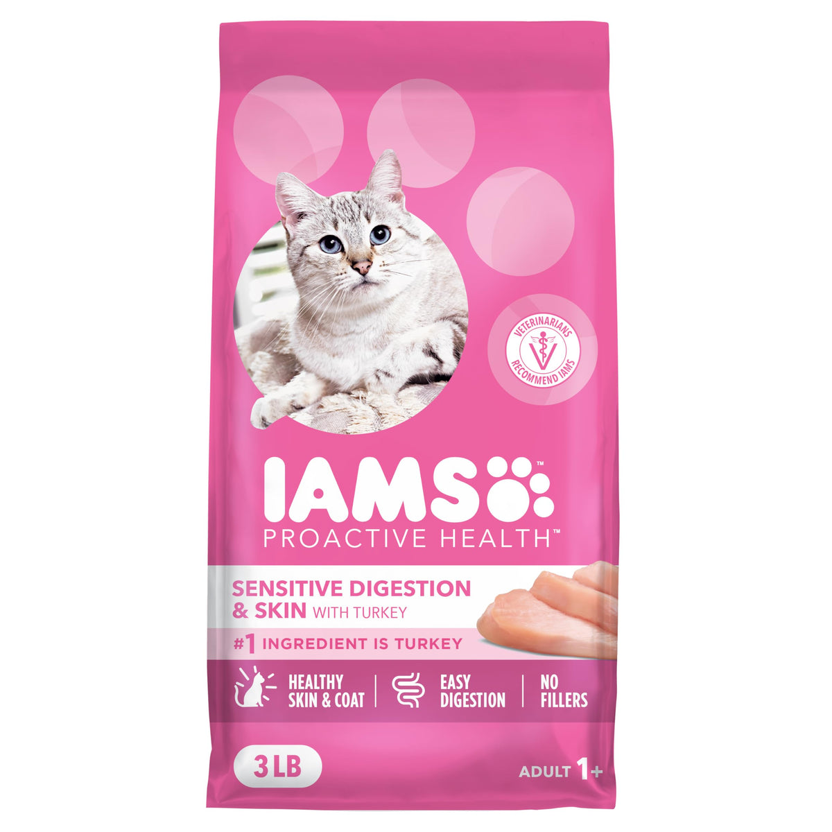 Sensitive Digestion Dry Cat Food Turkey 3 lb T4227