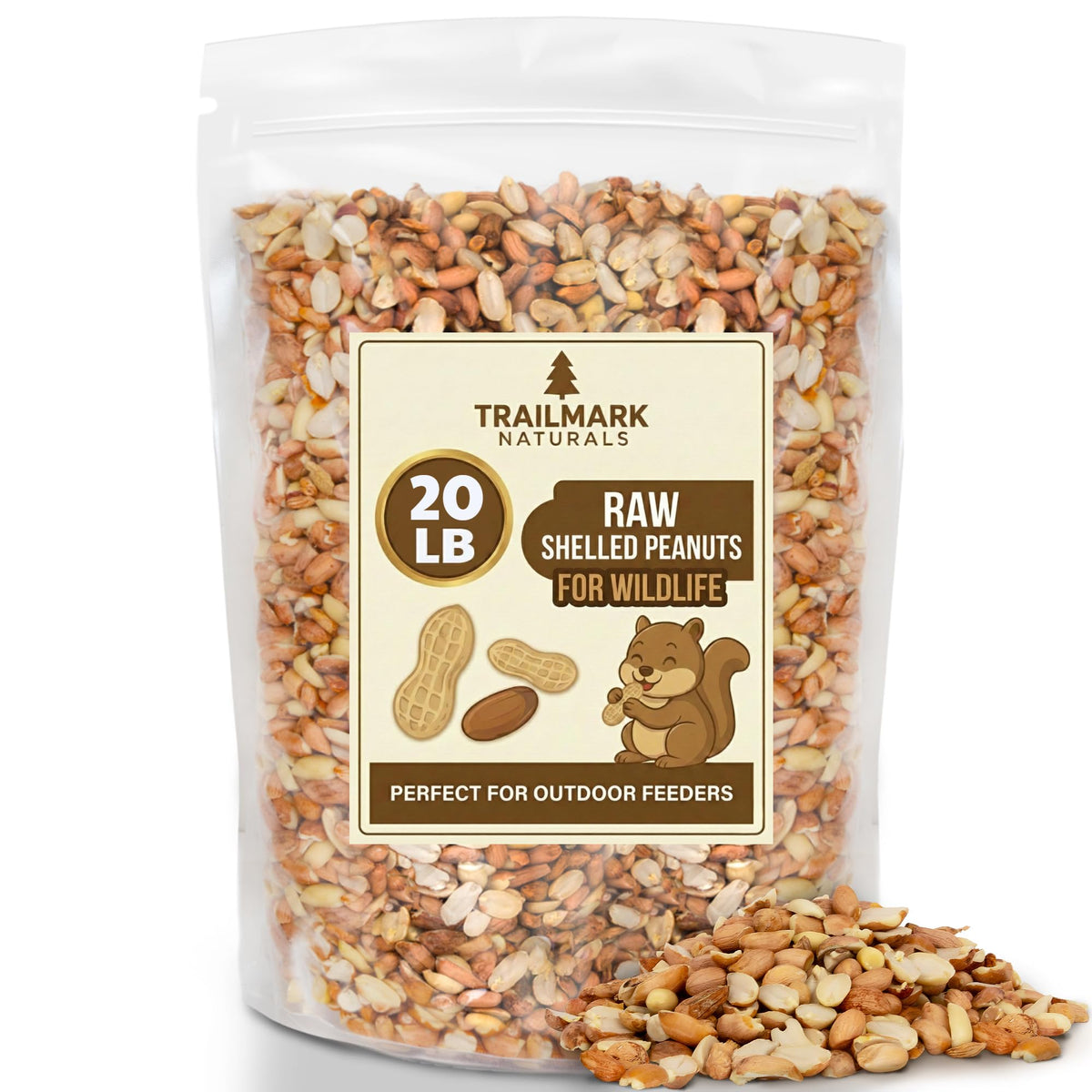 Raw Shelled Peanuts 20 LB N506791