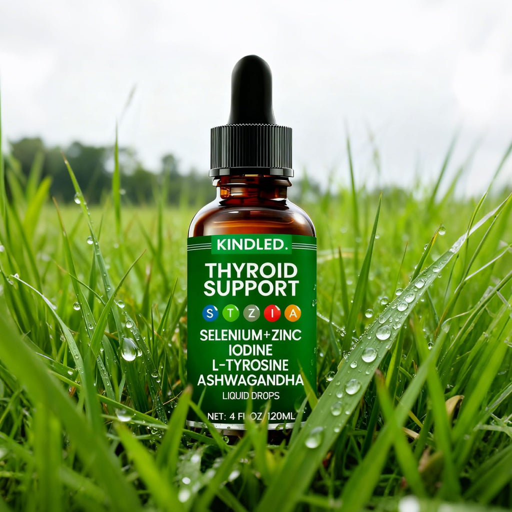 Thyroid Support Drops Selenium Zinc Iodine L-Tyrosine Ashwagandha Liquid Drops 4 FL.OZ Q9788
