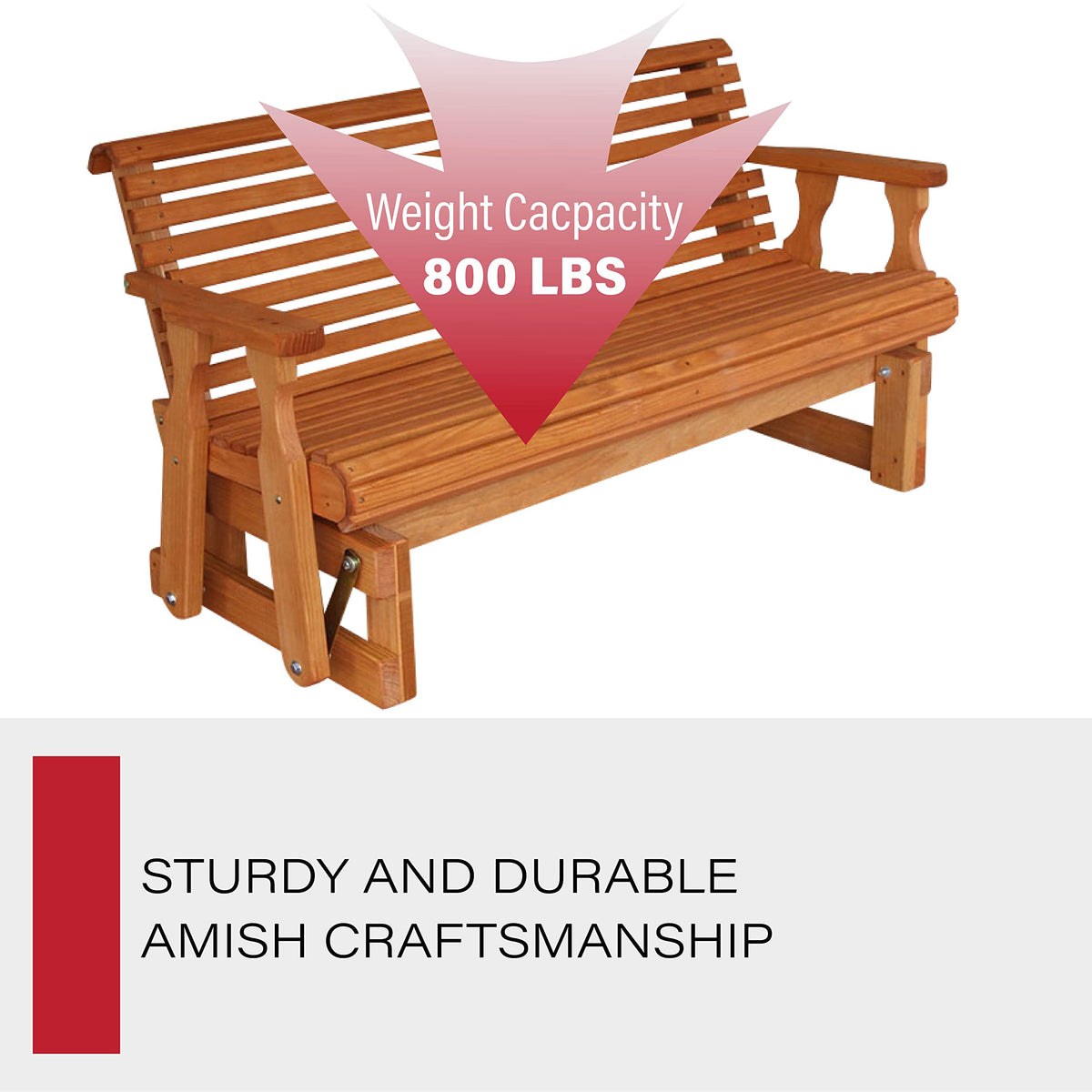 Heavy Duty 800 Lb Porch Glider J9143