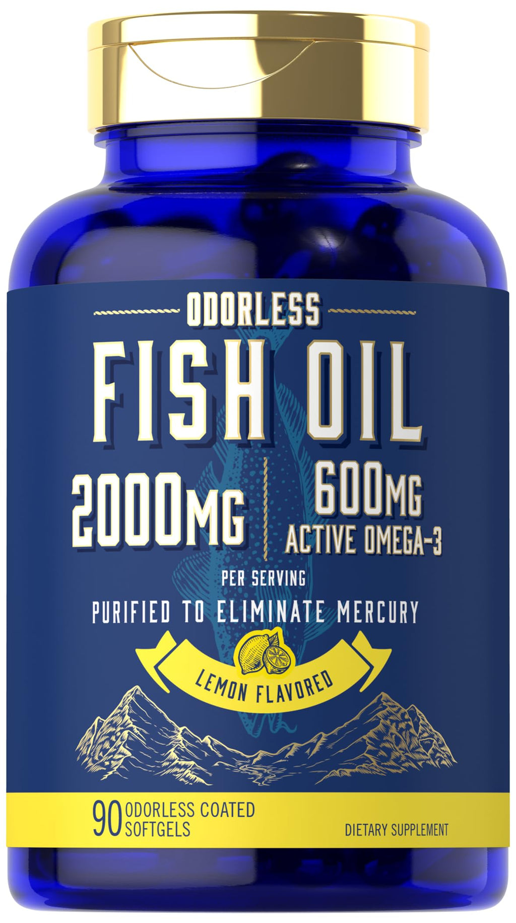 Fish Oil 2000mg Omega 3 Supplement W36388