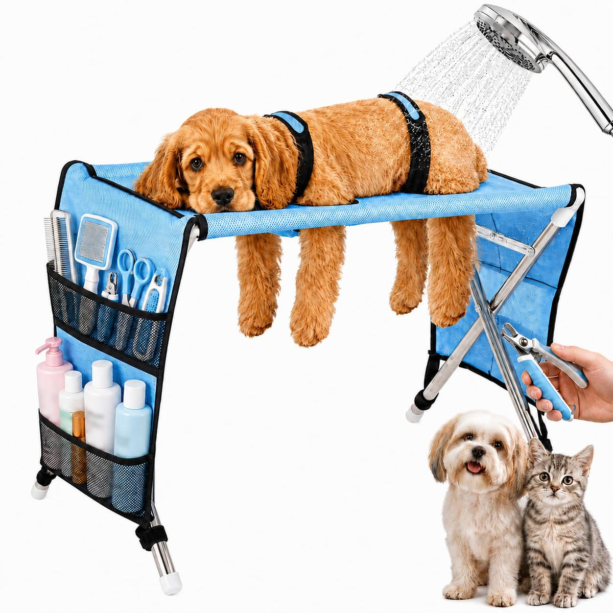 Pet Grooming Hammock with Stand I224