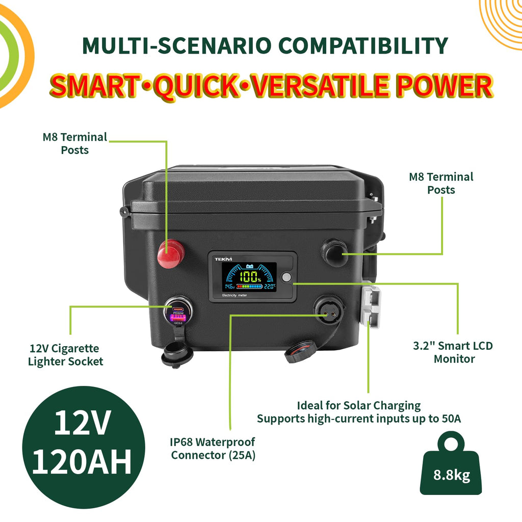12V 120Ah LiFePO4 Battery G46272