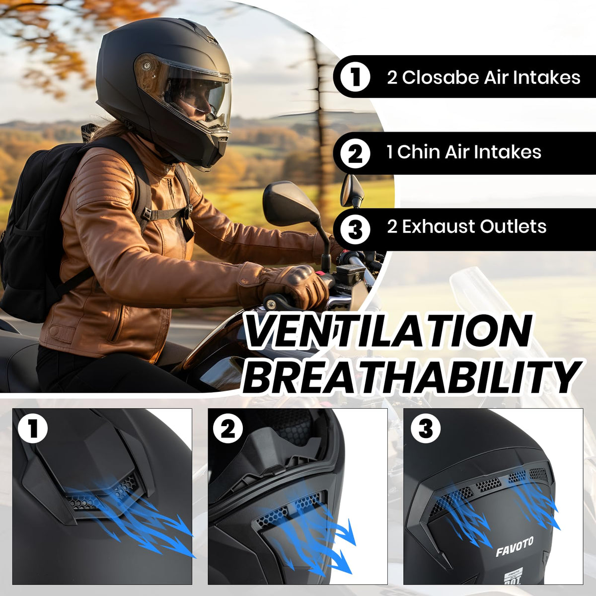 Modular Flip Up Motorcycle Helmet with Dual Visor B6627