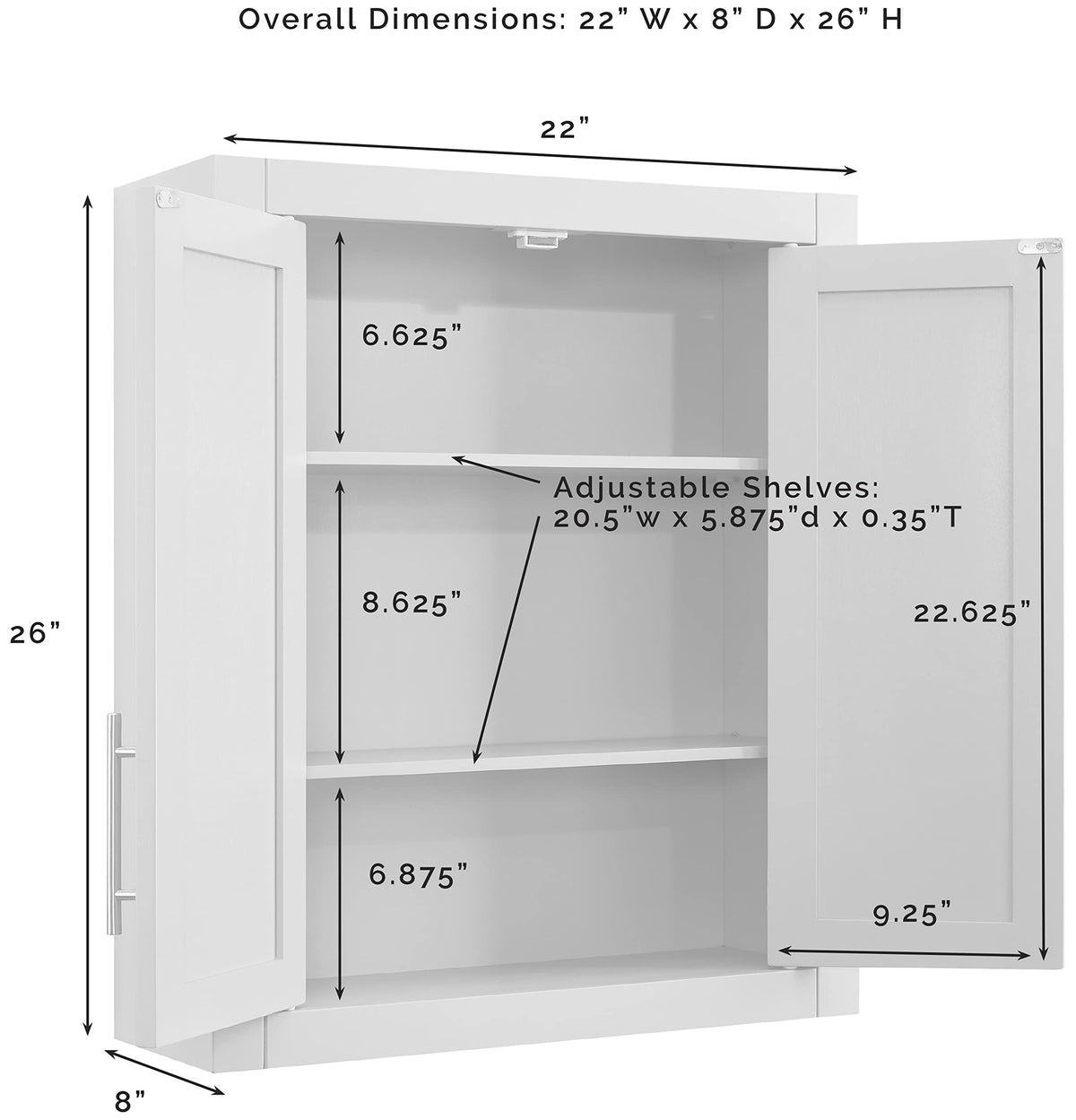 Wall Mount Medicine Cabinet D642948
