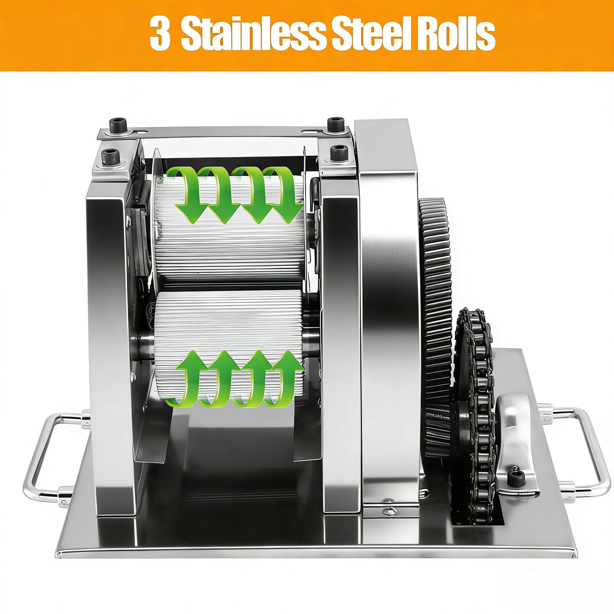 110V 800W Stainless Steel Electric Sugar Cane Juicer Machine K586798