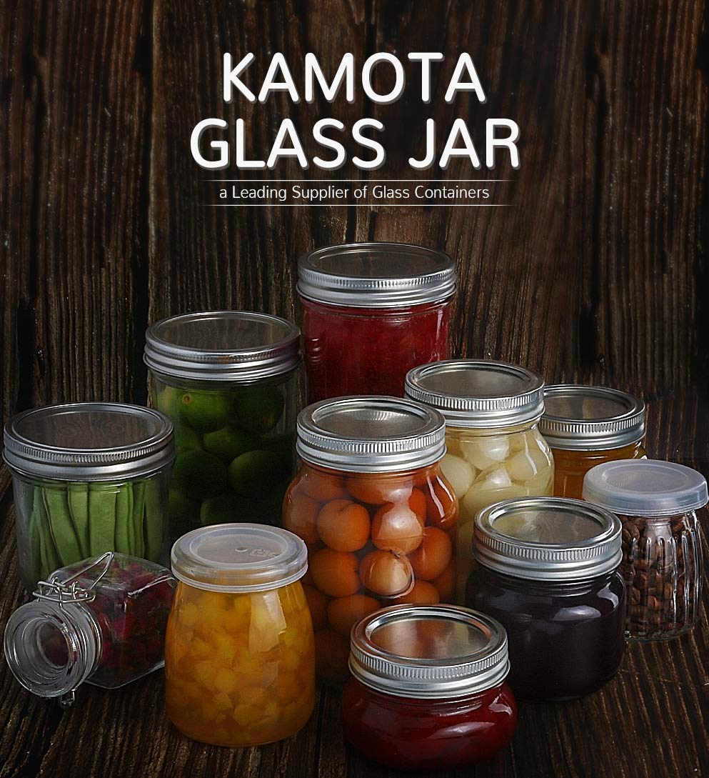 16oz Wide Mouth Mason Jars, 12 Pack with Lids & Bands L183507