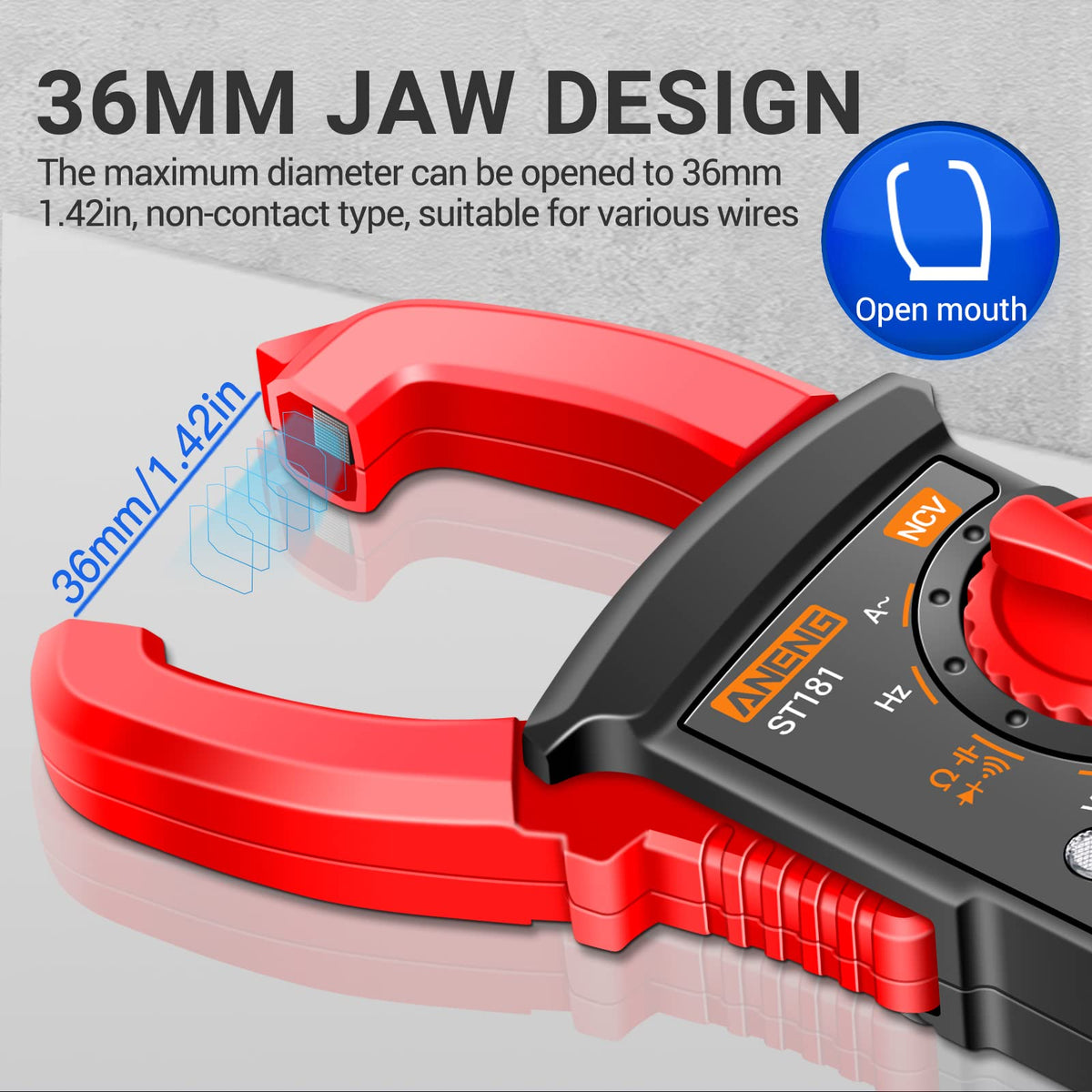 Digital Clamp Meter Multimeter Tester 4000 Count K439069