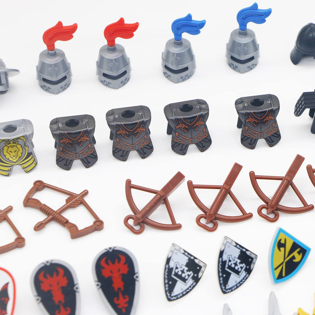 Building Block Medieval Weapon Armor Swords Helmet Horse G1019