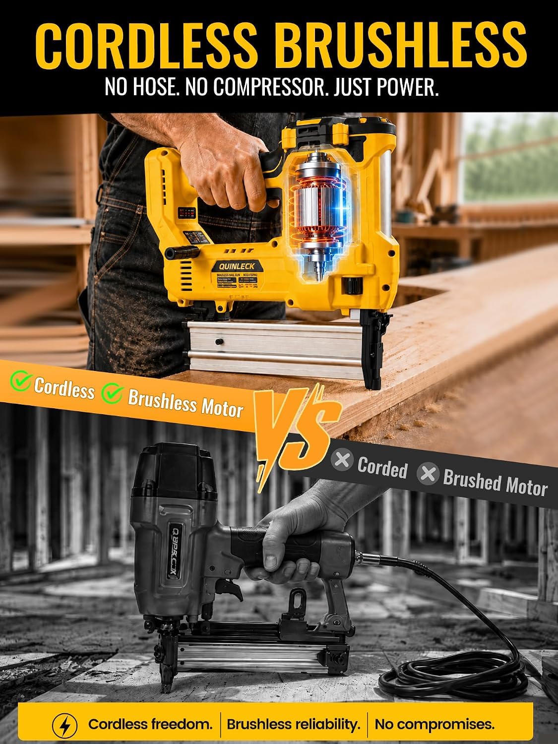2-in-1 Brad Nailer Staple Gun W744080