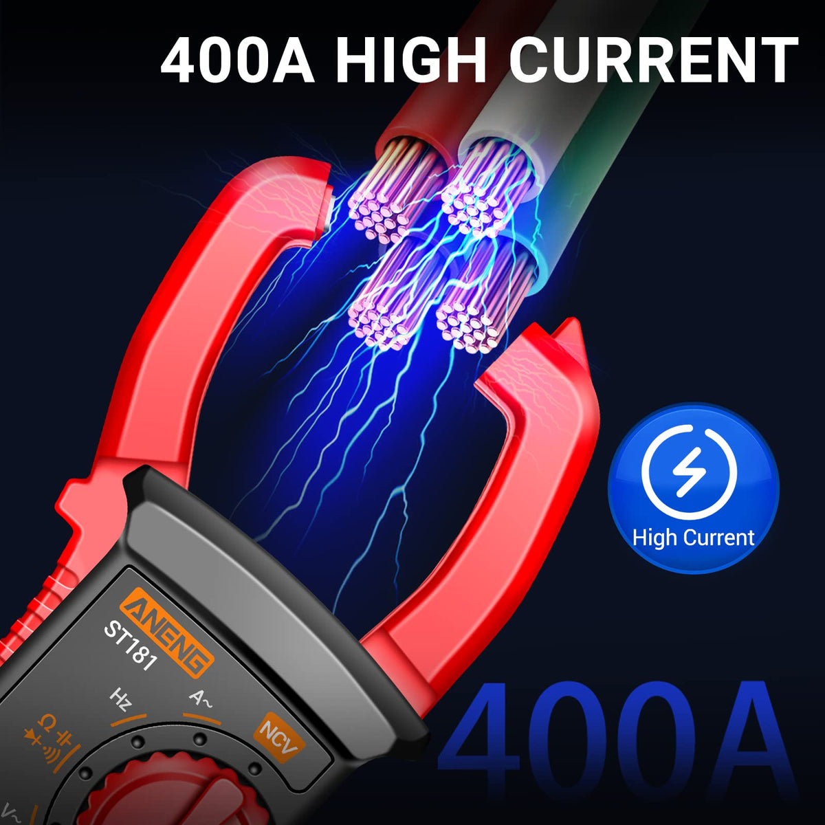 Digital Clamp Meter Multimeter Tester 4000 Count K439069