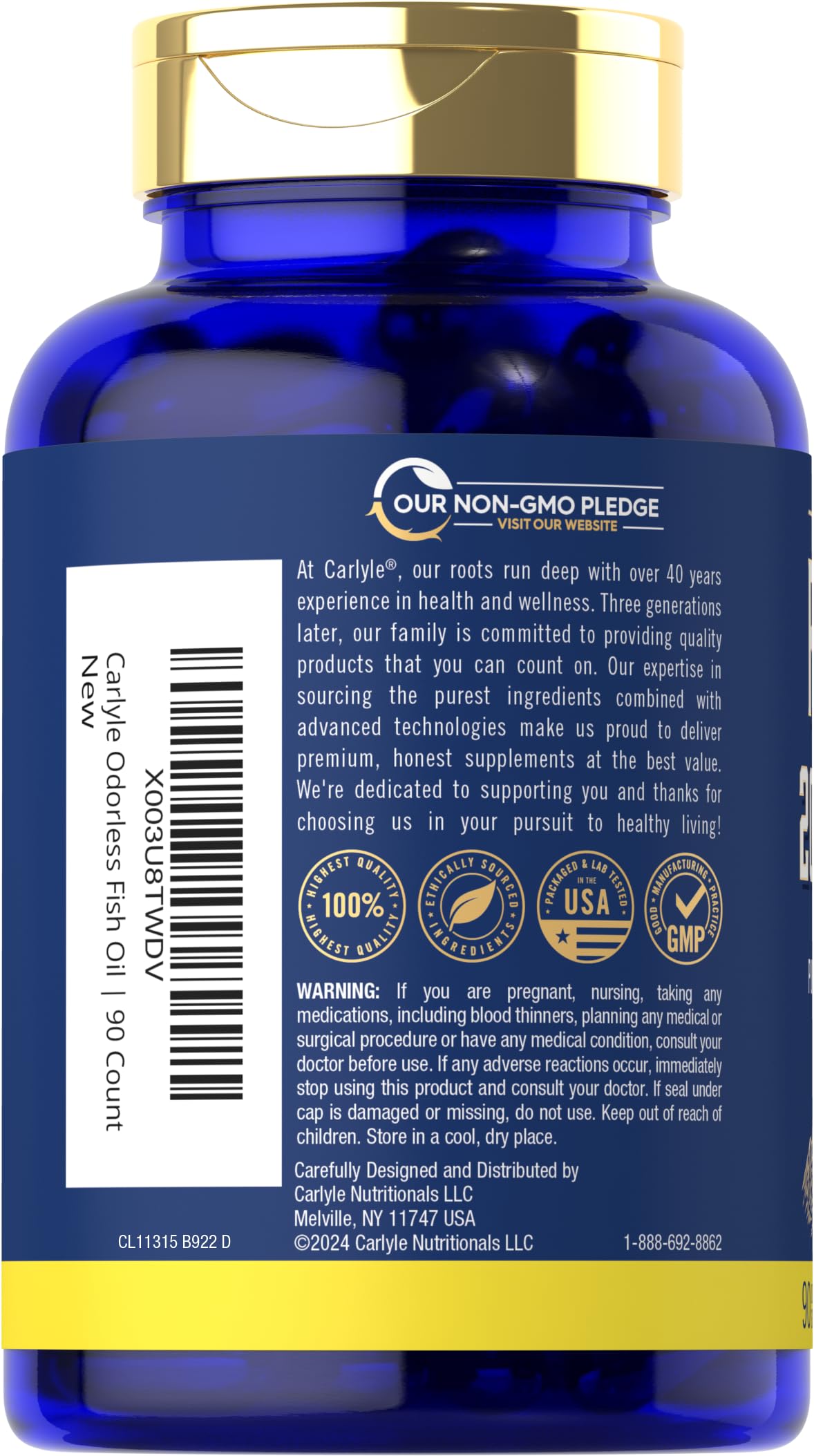 Fish Oil 2000mg Omega 3 Supplement W36388