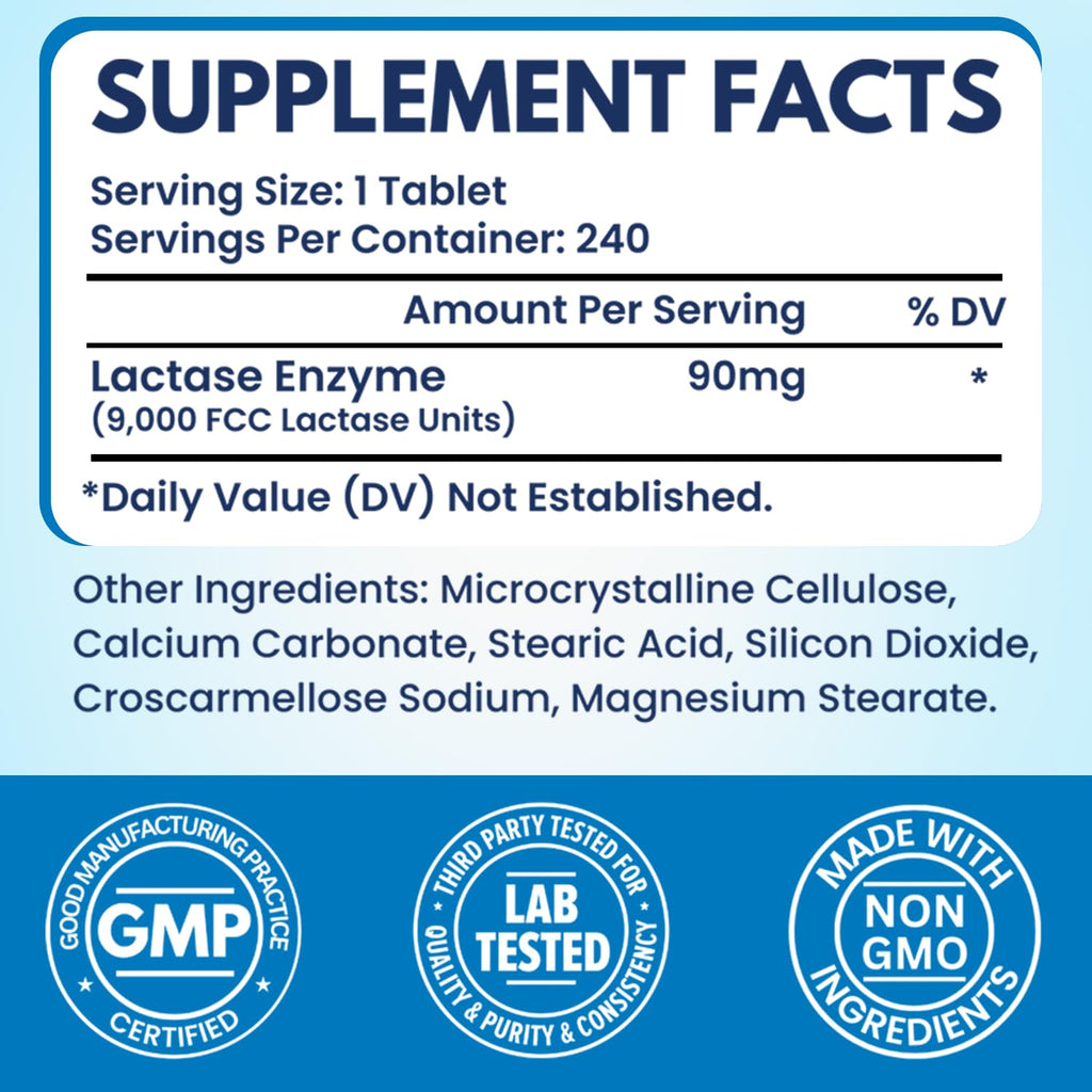 Lactase Enzyme 240 Tablets Z498987