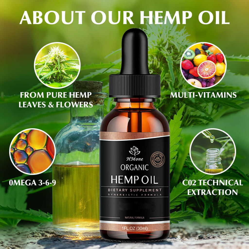 Hemp Oil 4 Packs CO2 Extract Drops M289536