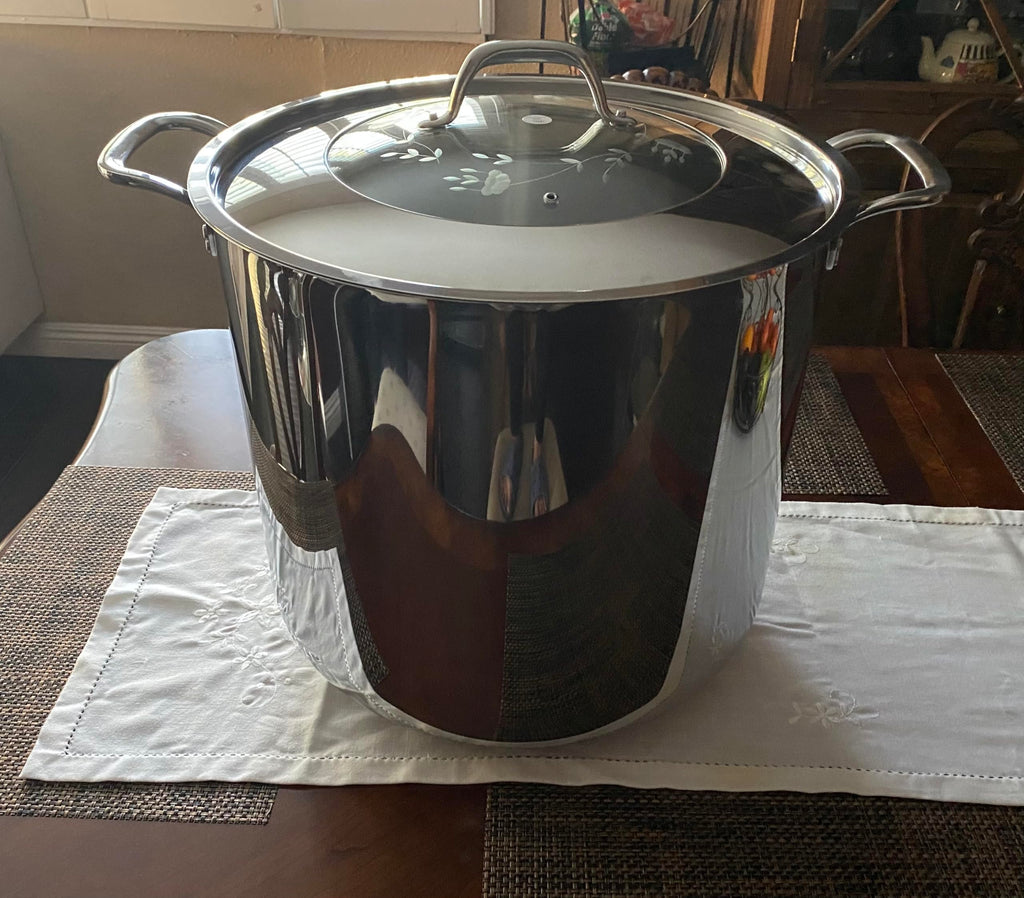 Stainless Steel 60-qt Stockpot with Steaming Rack J3075
