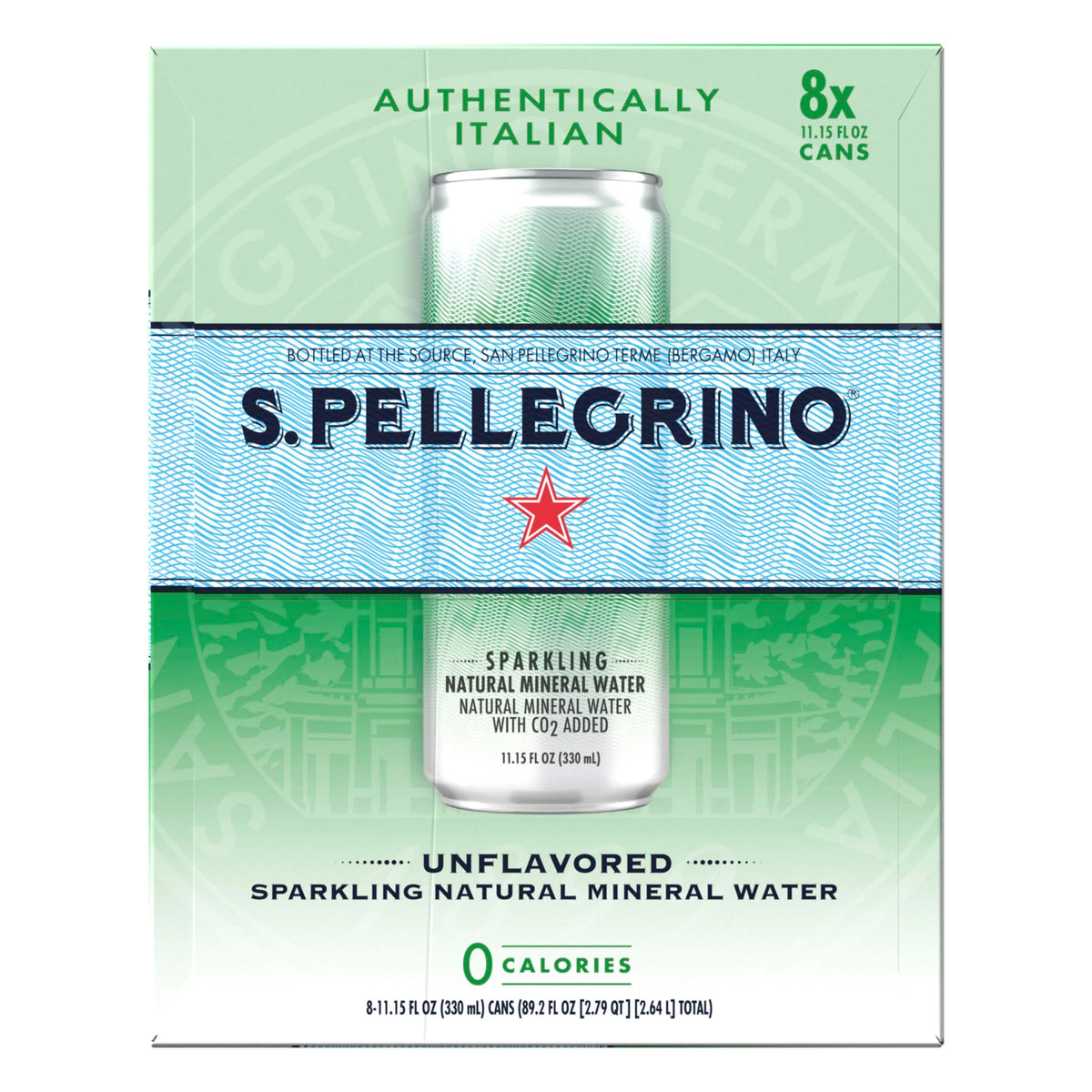 Sparkling Natural Mineral Water 11.15 Fl Oz 8-Pack I327103
