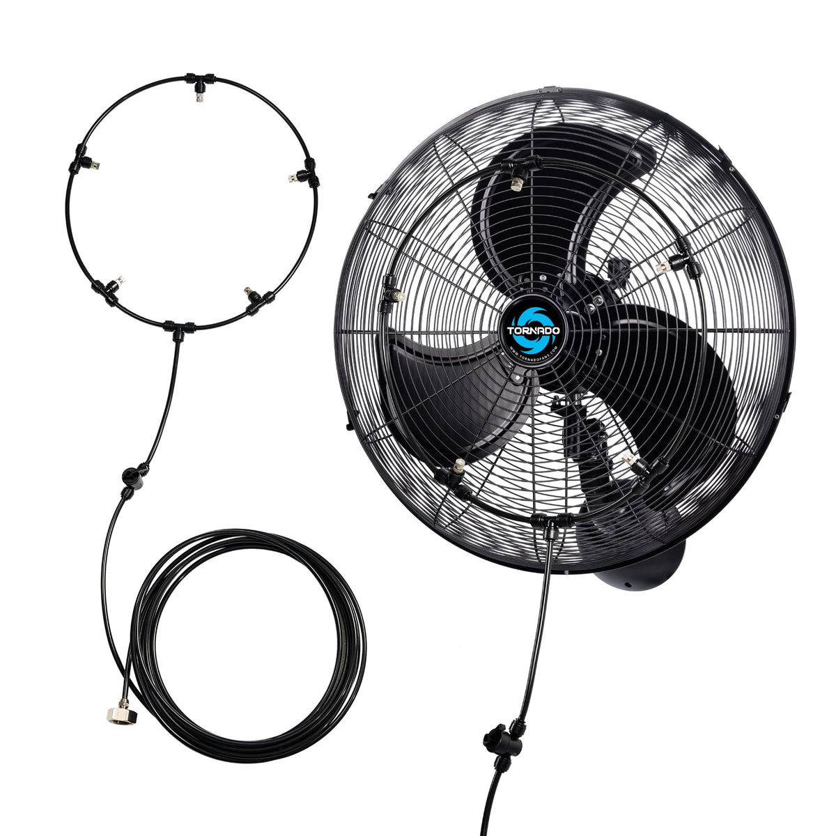 20 Inch Outdoor Wall Mount Fan with Misting Ring Z721