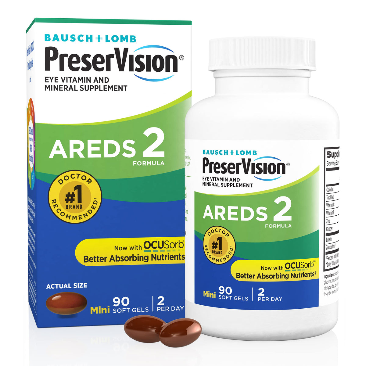 Lutein Zeaxanthin Eye Vitamins 90 Softgels R428969