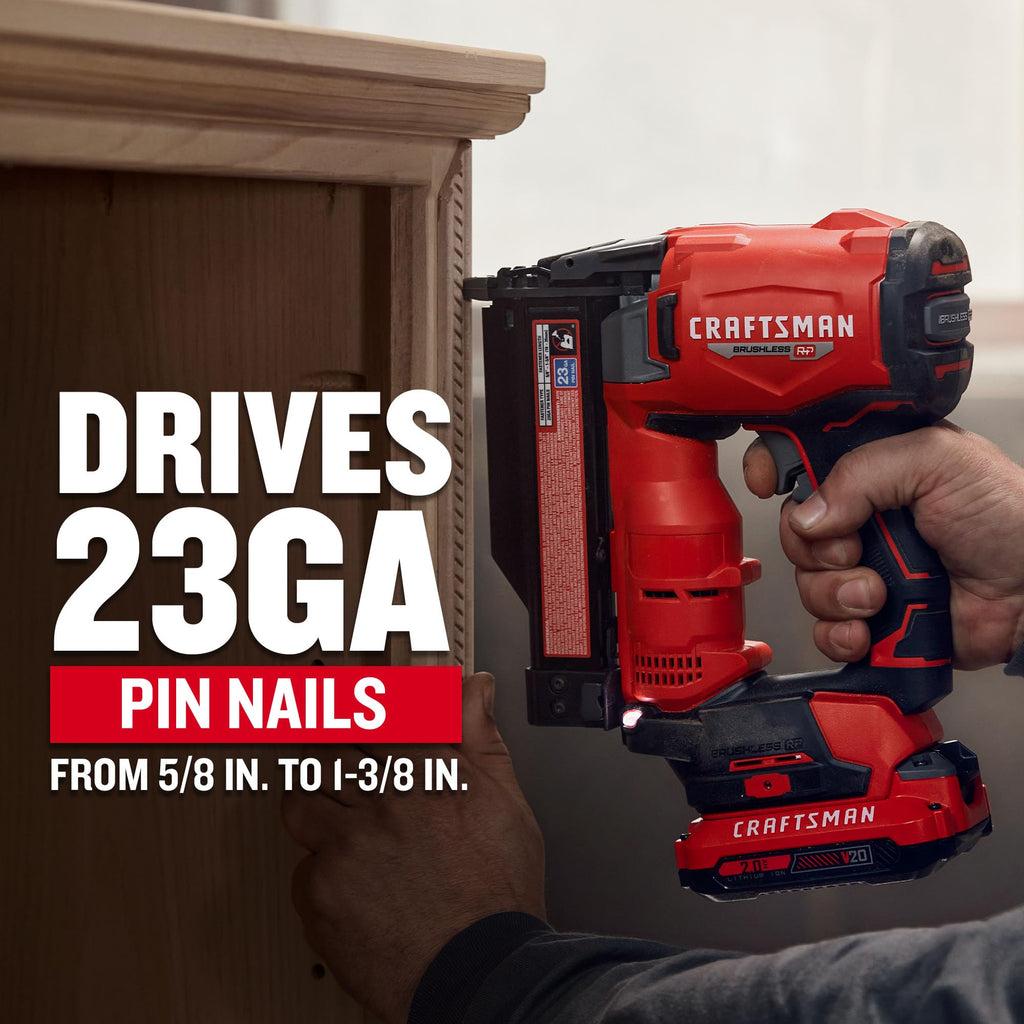 Cordless 23 Gauge Pin Nailer Kit D824541