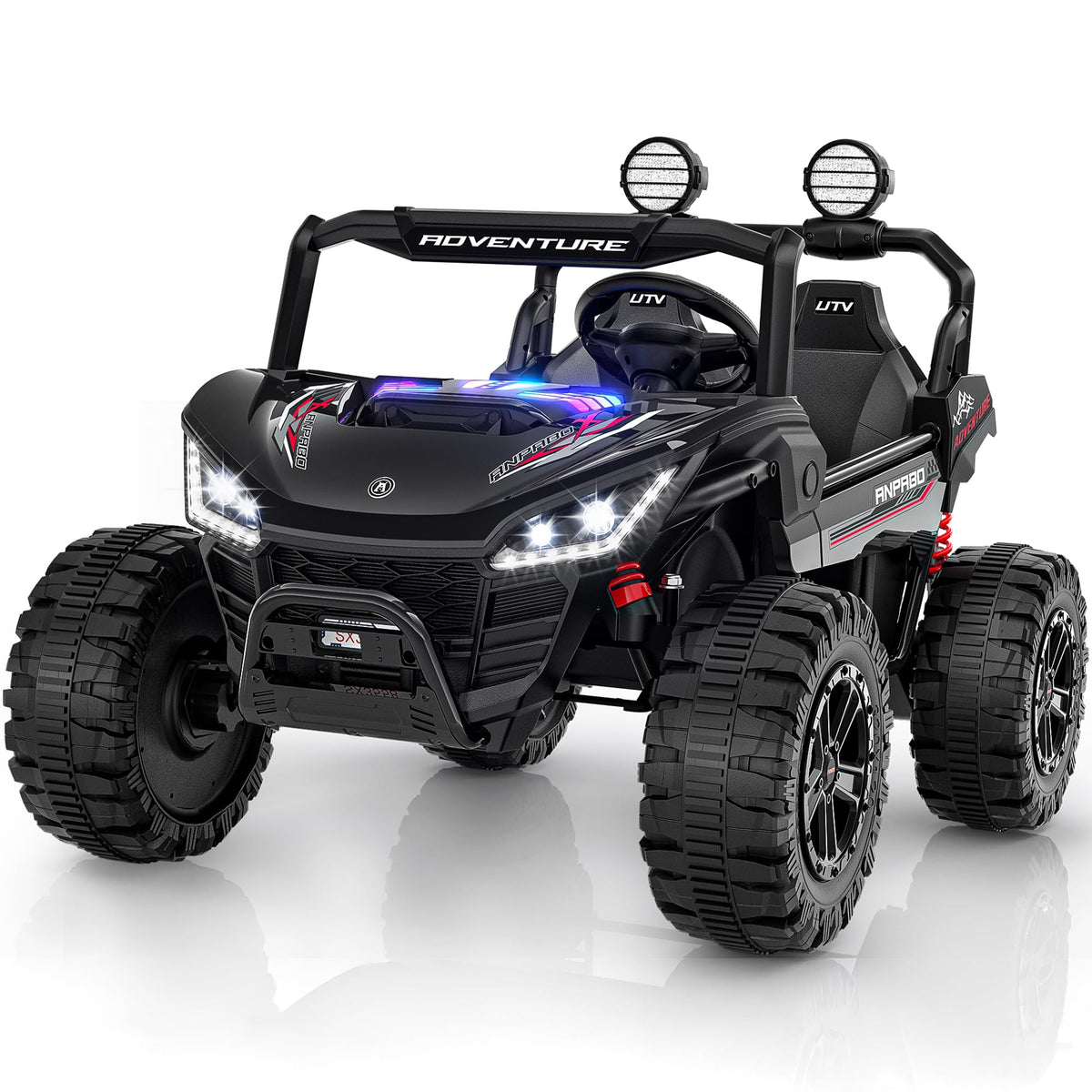 24V Ride on Toy with 4 x 200W Motors, Black G732099