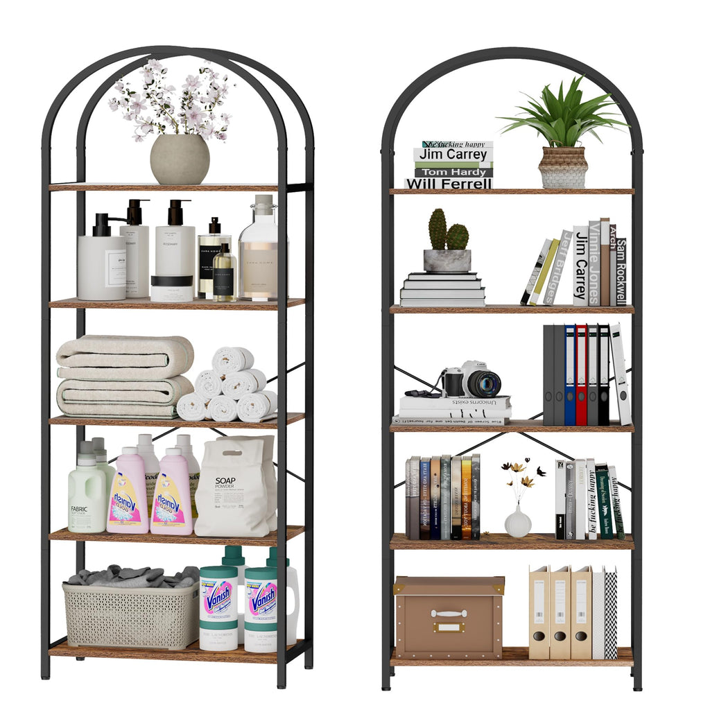 5-Tier Arched Bookshelf T1462