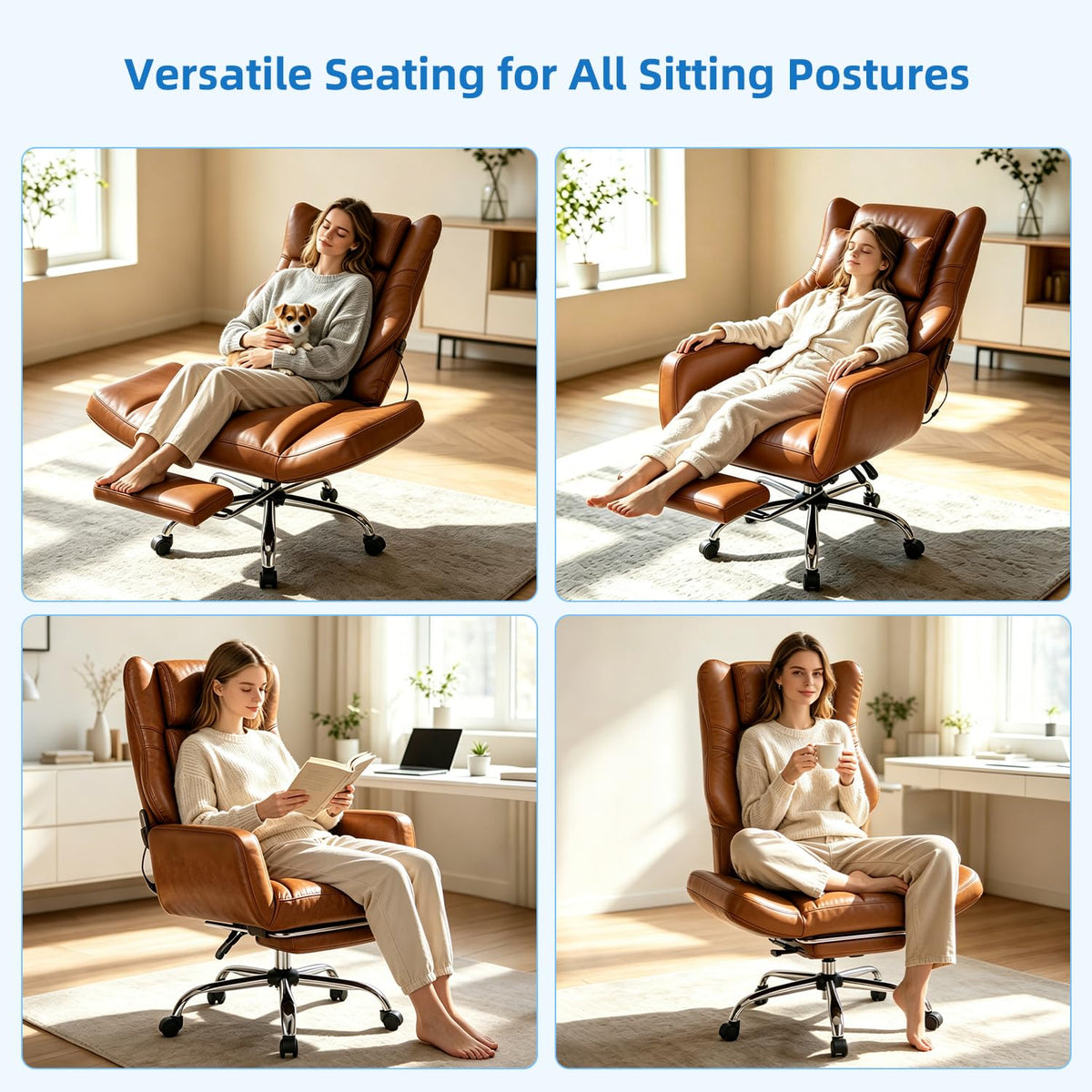 3D Kneading Massage Office Chair E937431