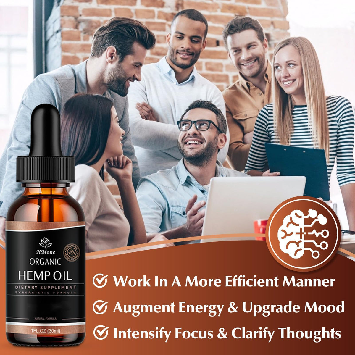 Hemp Oil 4 Packs CO2 Extract Drops M289536
