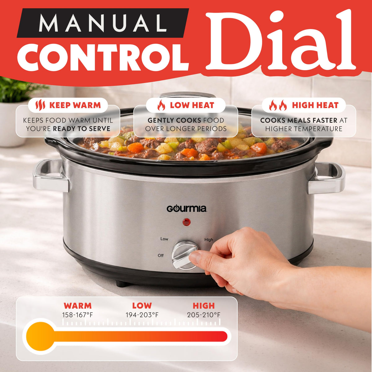 7 Qt Stainless Steel Slow Cooker Z25215