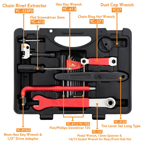 18 Piece Bike Repair Tool Kit Set with Torque Wrench G822137
