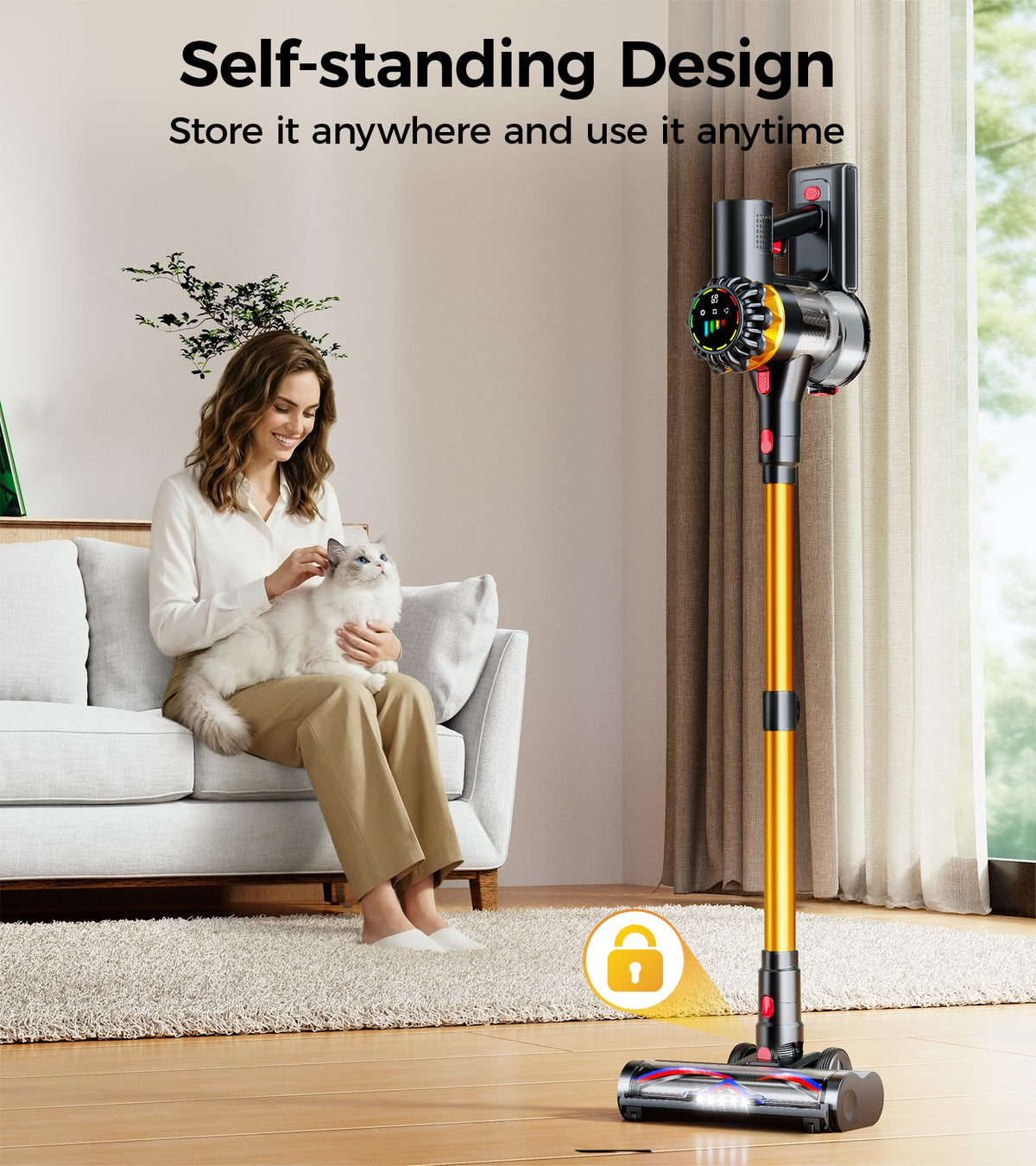 600W 50KPA 65Mins Cordless Stick Vacuum Cleaner W6247