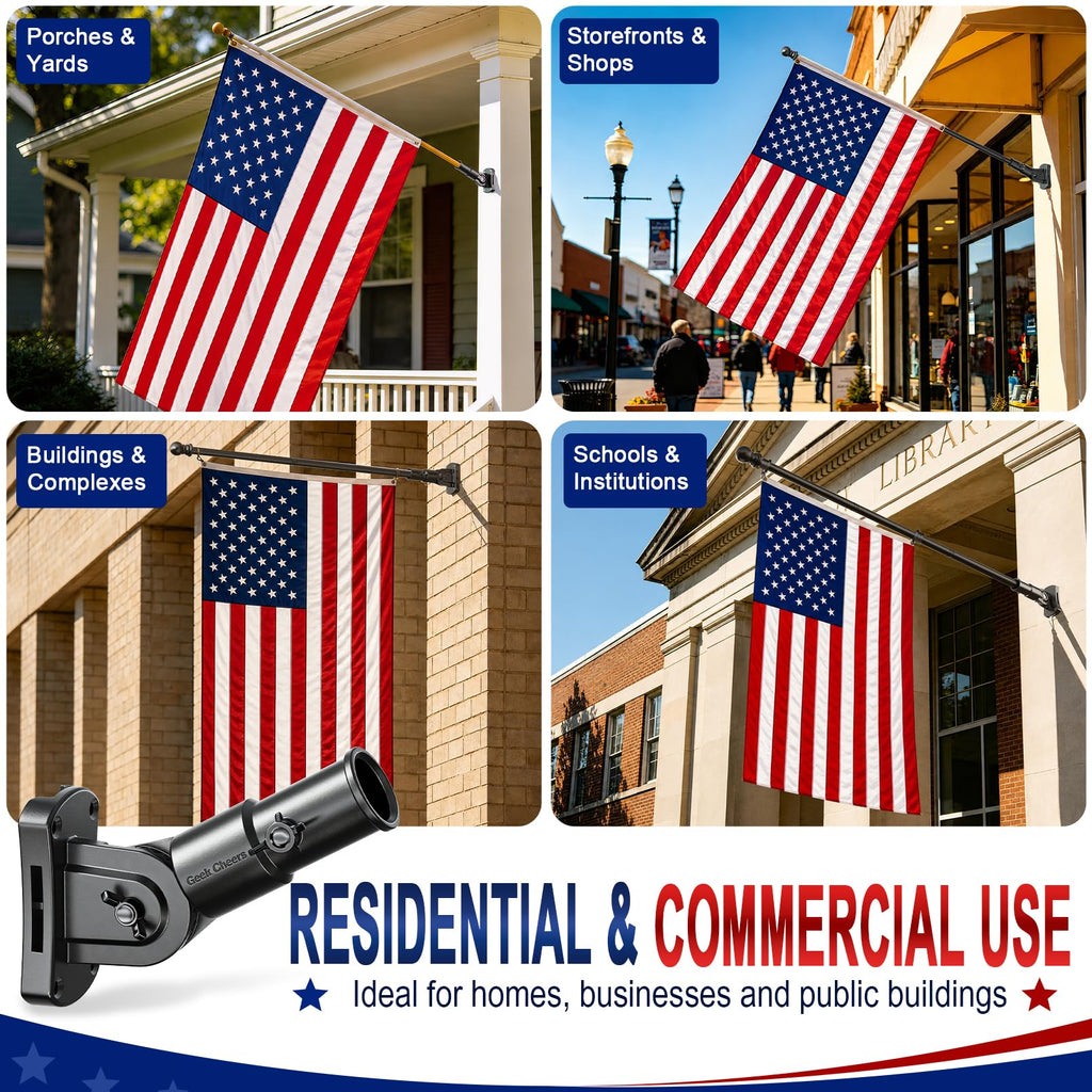 Heavy Duty Stainless Steel Flag Pole Holder T683