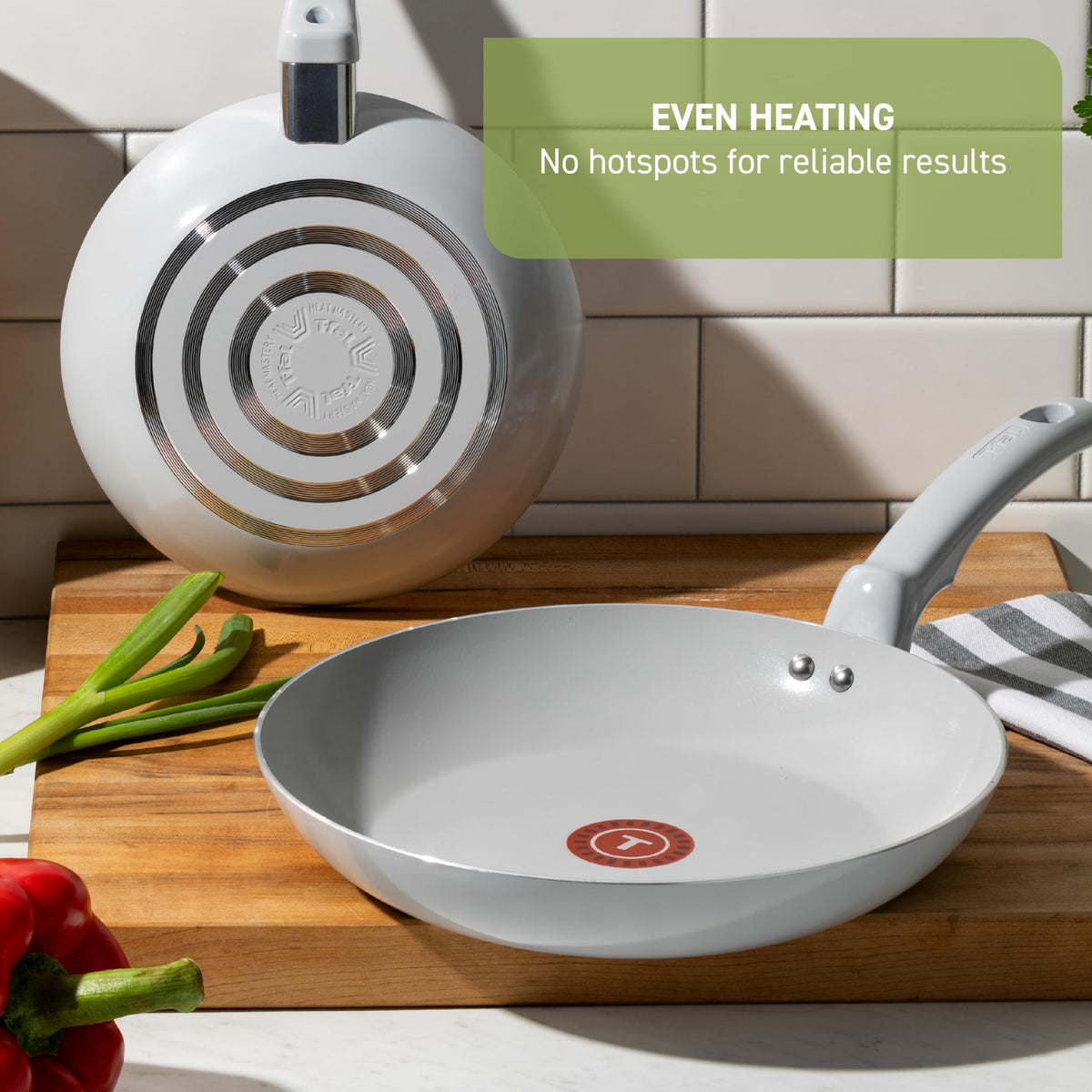 Ceramic Nonstick Pots and Pans Set, 12-Piece, Moon Grey E1917