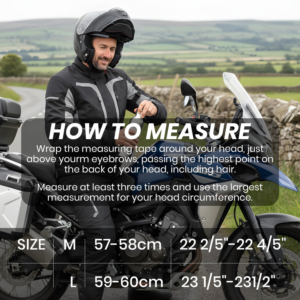 Modular Flip Up Motorcycle Helmet with Dual Visor B6627